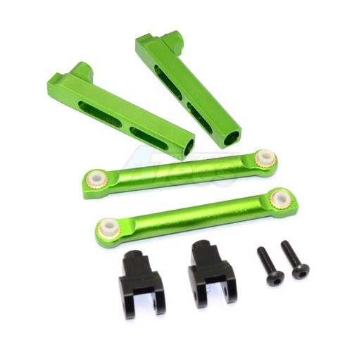GPM Racing Axial Yeti Aluminium Rear Sway Bar Mount - 6Pcs Set Green