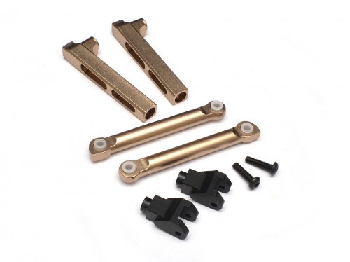 GPM Racing Axial Yeti Aluminium Rear Sway Bar Mount - 6Pcs Set Titanium