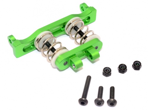 GPM Racing Axial Yeti Aluminium Front Bumper Absorber - 1Set Green