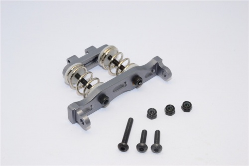 GPM Racing Axial Yeti Aluminium Front Bumper Absorber - 1Set Gun Metal