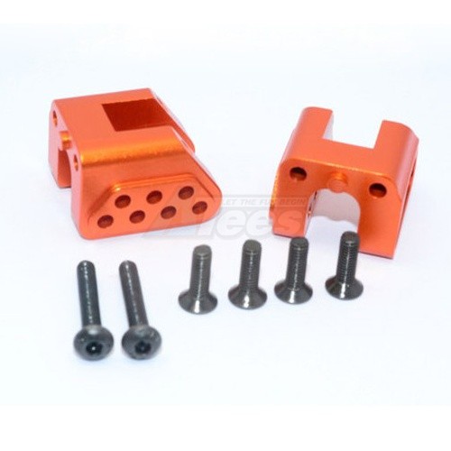 GPM Racing Axial Yeti XL Aluminium Rear Chassis Links Mount - 2Pcs Set Orange