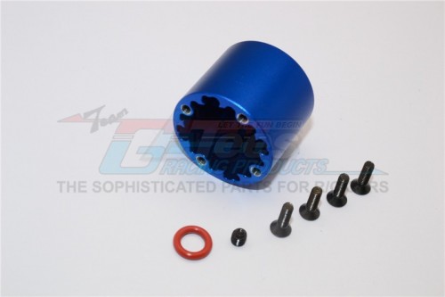 GPM Racing Axial Yeti XL Aluminium Front Differential Case - 1Pc Set Blue
