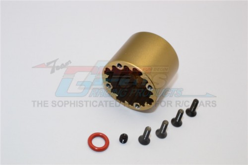 GPM Racing Axial Yeti XL Aluminium Front Differential Case - 1Pc Set Titanium