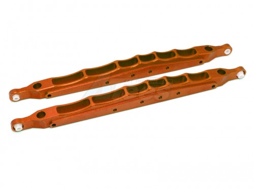 GPM Racing Axial Yeti XL Aluminium Rear Lower Chassis Link Parts - 1Pr Set Orange