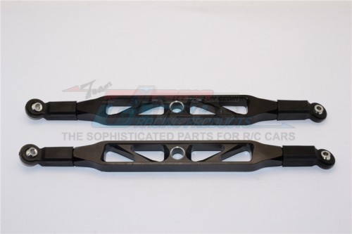 GPM Racing Axial Yeti XL Aluminium Rear Upper Chassis Link Parts - 1Pr Black
