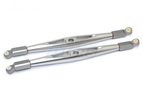 GPM Racing Axial Yeti XL Aluminium Rear Upper Chassis Link Parts - 1Pr Gun Metal