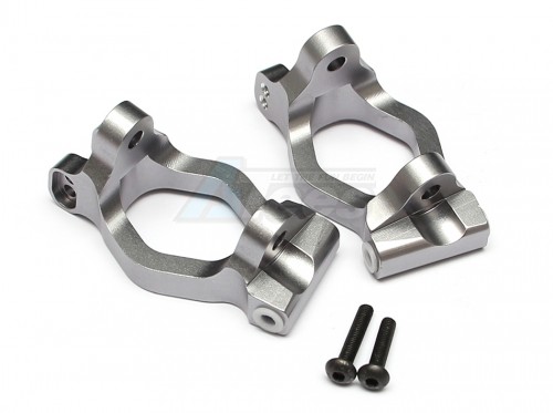 GPM Racing Axial Yeti XL Aluminium Front C-Hub - 1Pr Set Gun Metal