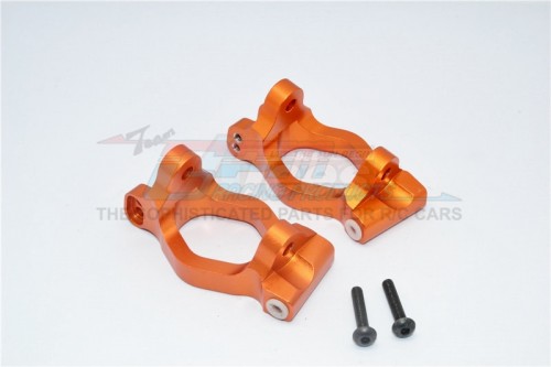 GPM Racing Axial Yeti XL Aluminium Front C-Hub - 1Pr Set Orange