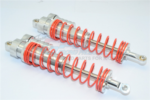 GPM Racing Axial Yeti XL Aluminium Front/Rear Adjustable L-Shape Damper (150Mm) With 6Mm Steel Shaft - 1Pr Silver