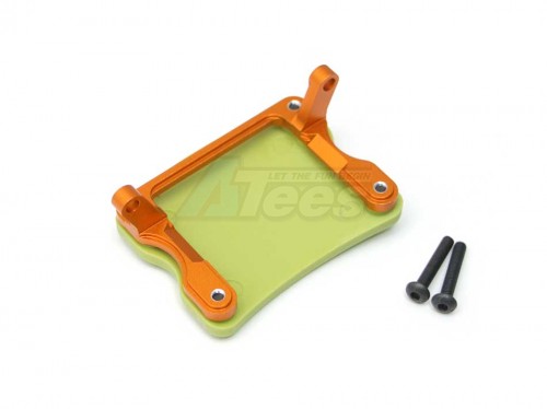 GPM Racing Axial Yeti XL Composite Rear Axle Protector with Aluminum Mount Orange