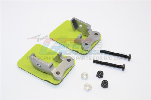 GPM Racing Axial Yeti XL Aluminium Plastic Rear Axle Protector Mount (L&R) - 2Pcs Set Gun Metal