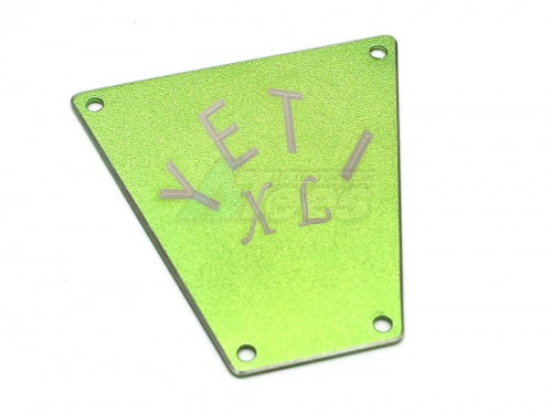 GPM Racing Axial Yeti XL Aluminum Front Bumper Plate - 1Pc Green