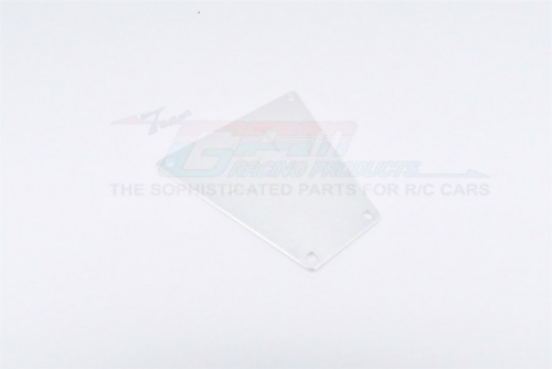 GPM Racing Axial Yeti XL Aluminium Front Bumper Plate - 1Pc Silver