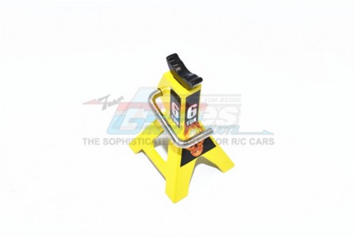 GPM Racing Miscellaneous All Scale Accessories: Car Jack For Crawlers (No.6) - 1Pc Set Yellow