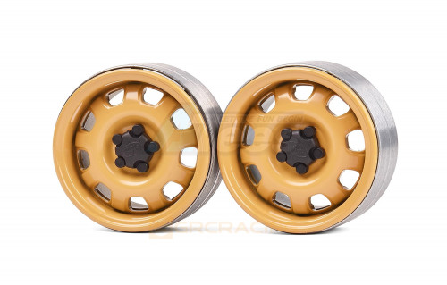 GRC Miscellaneous All 1.9 Metal Beadlock Wheel G10 (2) Yellow