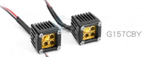 GRC Miscellaneous All #G4 Yellow Lens Square Led lights 1pair