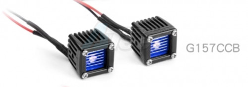 GRC Miscellaneous All #GL Blue Lens Square Led lights 1pair