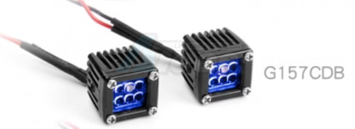 GRC Miscellaneous All #G6 Blue Lens Square Led lights 1pair