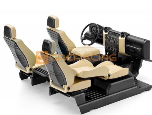 GRC Traxxas TRX-4 Full Set Cockpit Interior for TRX4 Defender White
