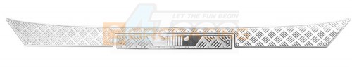 GRC Axial SCX10 III Stainless Steel Rear Bumper Decorative Protection Plate for SCX10 III Wrangler Silver