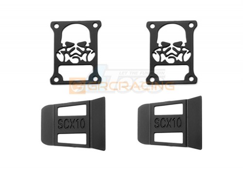 GRC Axial SCX10 III Stainless Steel Tail Light Guard Logo A for SCX10 III Wrangler Black