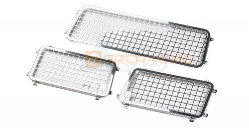 GRC Traxxas TRX-4 Metal Window Mesh Protective Net for TRX-4 New Bronco Silver
