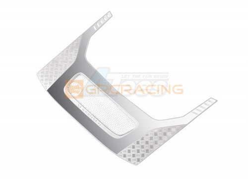 GRC Traxxas TRX-4 Stainless Steel Hood Protective Metal Sticker D for TRX-4 New Bronco Silver