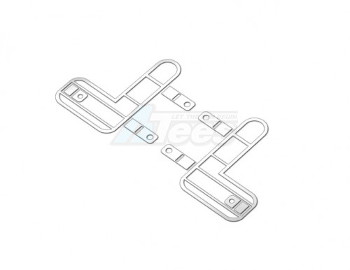 GRC Traxxas TRX-4M Metal Cover of Taillight for TRX-4M Defender Silver