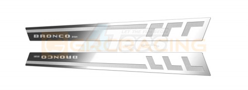 GRC Traxxas TRX-4M Stainless Steel Decorative Sheet B# for TRX4m Bronco Silver