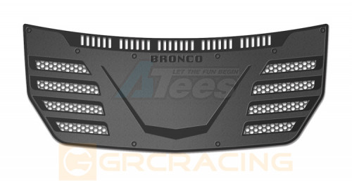 GRC Traxxas TRX-4M Stainless Steel Decorative Sheet F# for TRX4m Bronco Hood Black