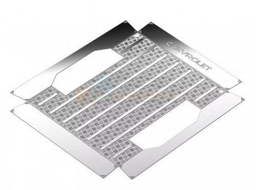 GRC Traxxas TRX-4M Diamond Stainless Steel Sheets for TRX-4M Chevrolet K10 Trunk Silver