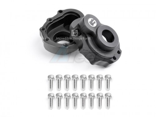 GRC Traxxas TRX-4 Aluminum Front & Rear outer Portal Axle Housing (2) Black