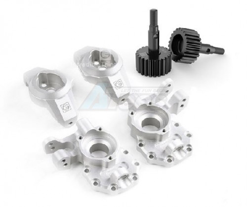 GRC Traxxas TRX-4 G2 Aluminum Ackermann Caster Blocks Set Silver