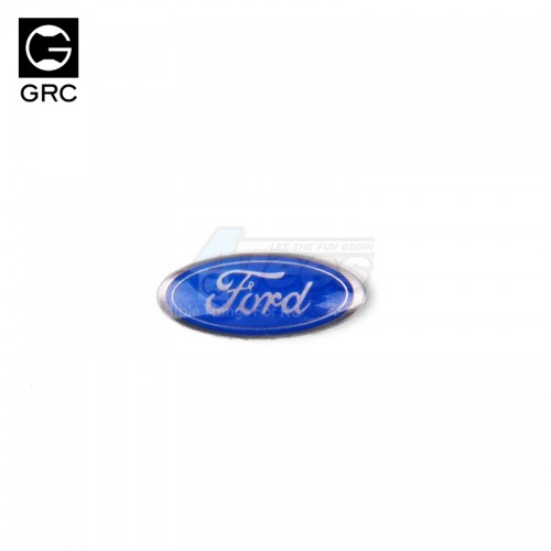 GRC Traxxas TRX-4 Meta Crystal Ford Emblem Badge for TRX4 Bronco Body without Mount