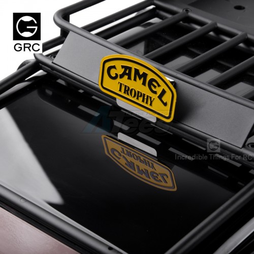 GRC Miscellaneous All 1/10 Metal Sticker Camel Trophy Badge LOGO with Mount for D90 D110