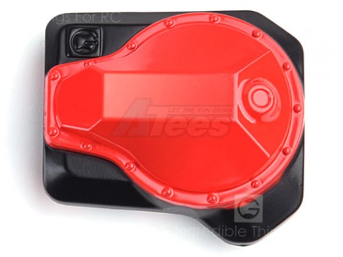GRC Traxxas TRX-4 Metal Pioneer Differential Cover Black & Red