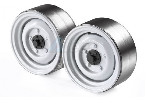 GRC Miscellaneous All 1.9 Metal Classic Beadlock Wheel #Series II Defender (2) White