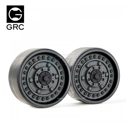 GRC Miscellaneous All 1.9 Metal Beadlock Wheels #Series VI (2) Black