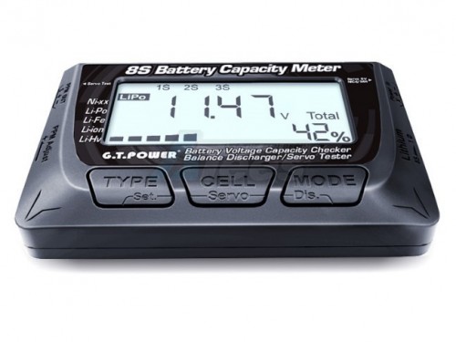 G.T. Power Miscellaneous All 8S Battery Voltage Capacity Meter Checker / Balance Discharger / Servo Tester