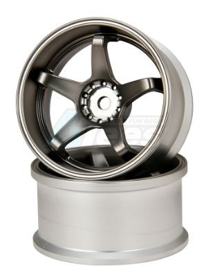 HAYATE Miscellaneous All N-Type Drift Wheel Offset 6 Titan Silver
