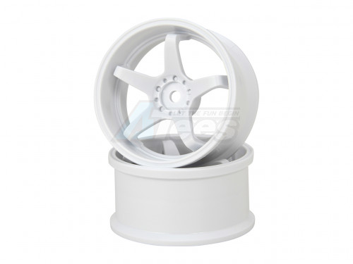 HAYATE Miscellaneous All N-type Drift Wheel Super Traction Offset 6 White