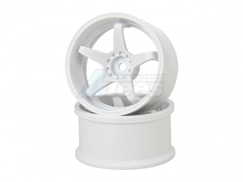 HAYATE Miscellaneous All N-type Drift Wheel Super Traction Offset 8 White