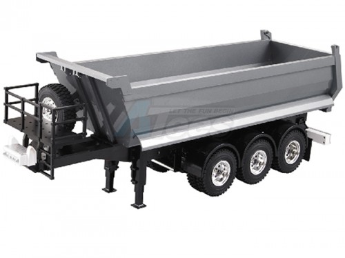 Hercules Hobby Miscellaneous All 1/14 Aluminum Dumper Tipper Semi Trailer