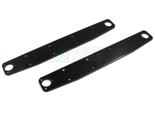Hercules Hobby Miscellaneous All 1/14 Trailer Aluminum Container Frame Plate (2 pcs) (Black)