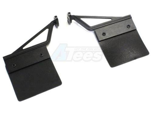 Hercules Hobby Miscellaneous All 1/14 Aluminum Mudgaurd Frame With Plastic ( 2 pcs) Black