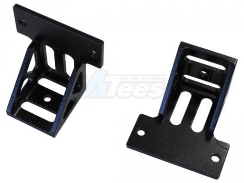 Hercules Hobby Miscellaneous All 1/14 Aluminum Scale Spare Tire Rack (2 pcs) (Black)