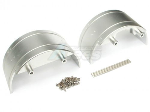 Hercules Hobby Miscellaneous All 1/14 Aluminum Metal Wheel Mudguard Silver