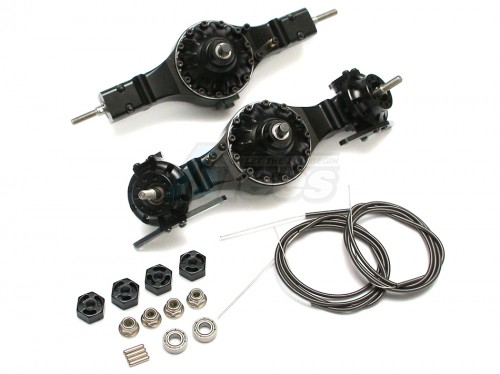 Hercules Hobby Miscellaneous All 1/14 Aluminum Powered 4x4 All Wheel Drive Axle Set (Lock Differetial Version)