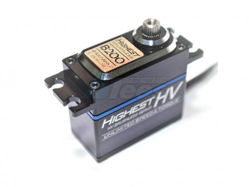 Highest Servo Miscellaneous All B200 Brushless Full Alum Servo (Speed) 0.08s 26.1kg-cm @ 7.4V