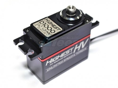 Highest Servo Miscellaneous All D1000 Digital High Voltage Full Alum Servo (Speed) 0.08s 14.8kg-cm @ 7.4V
